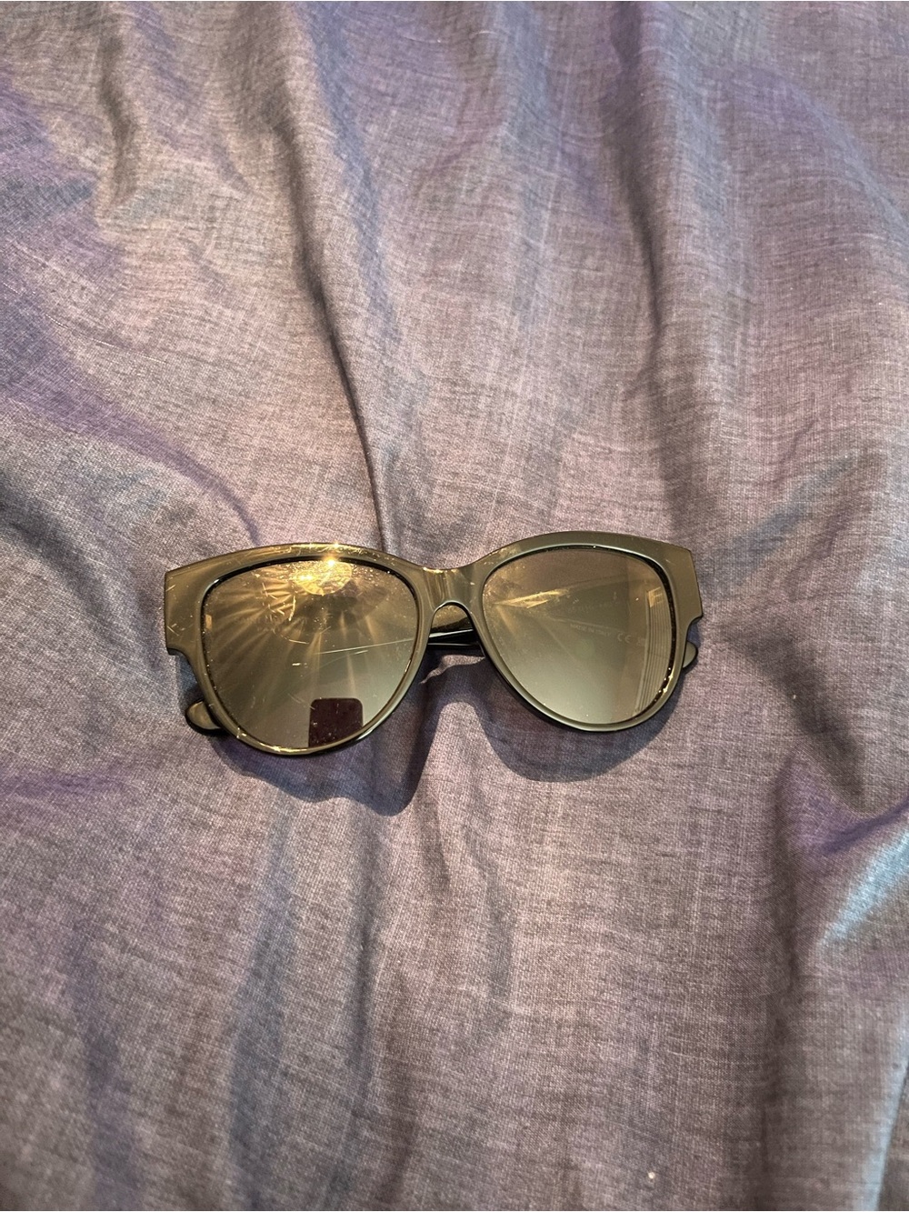 Saint Laurent Black Cat-Eye Sunglasses